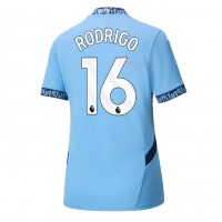 Fotbalové Dres Manchester City Rodri Hernandez #16 Dámské Domácí 2024-25 Krátký Rukáv